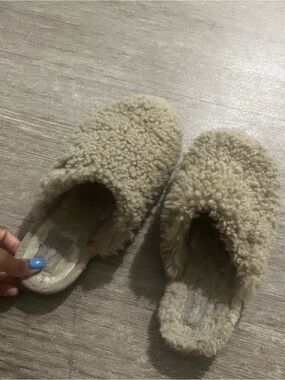 UGG Women's Cozy Cream Shearling Slip-On Slippers